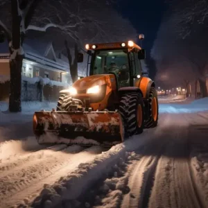 lumityöt traktorilla